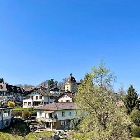 Ferienwohnung Studio Bahnhof Spiez Exterior foto